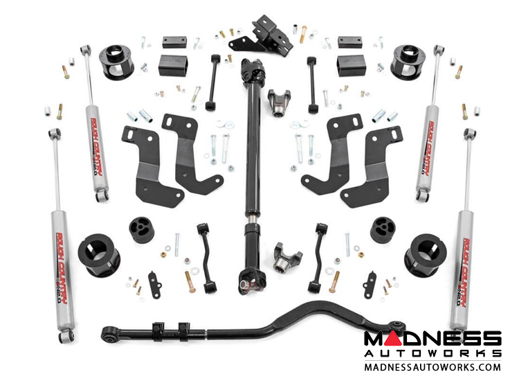 Jeep Wrangler JL Suspension Lift Kit w/Control Arm Drop Bracket - Stage 2 - 3.5" Lift